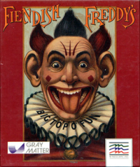 Fiendish Freddy's Big Top O'Fun Atari ST US box art